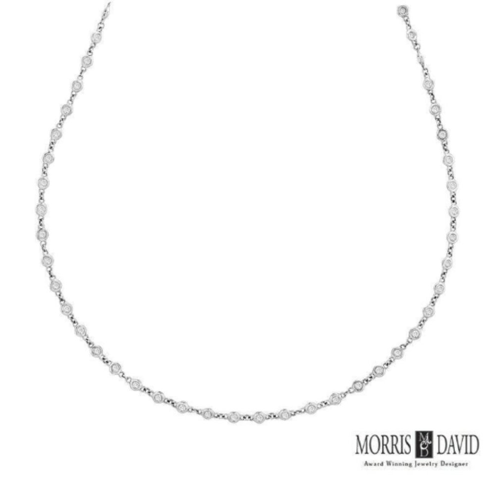 1.51 Carat Diamond by the Yard Necklace
